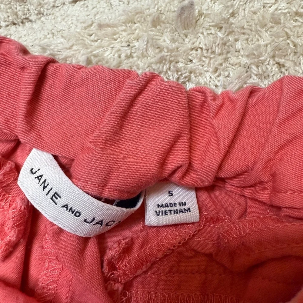 Janie and Jack Size 5 Adjustable Coral Shorts